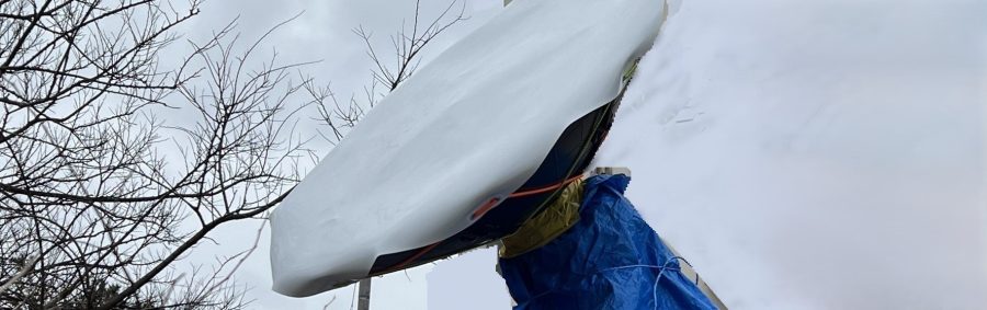 可搬衛星通信アンテナ用防雪カバー【特許出願中】